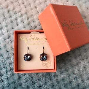 Swarovski crystal blue earrings